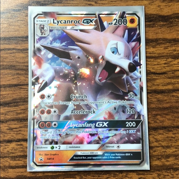 Pokemon Other Lycanroc Gx Pokmon Card Poshmark